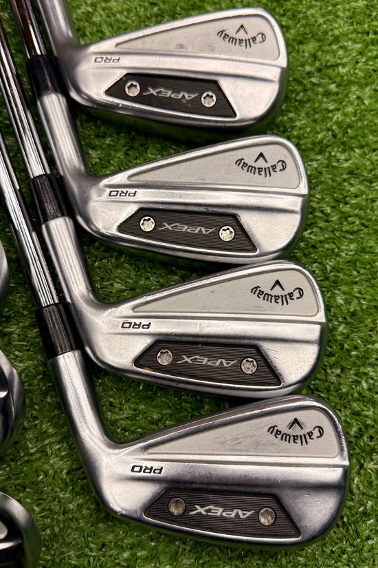 Callaway 2024 Apex Pro Iron Set 4-PW+AW Stiff Steel RH - FAIRWAY FINDS