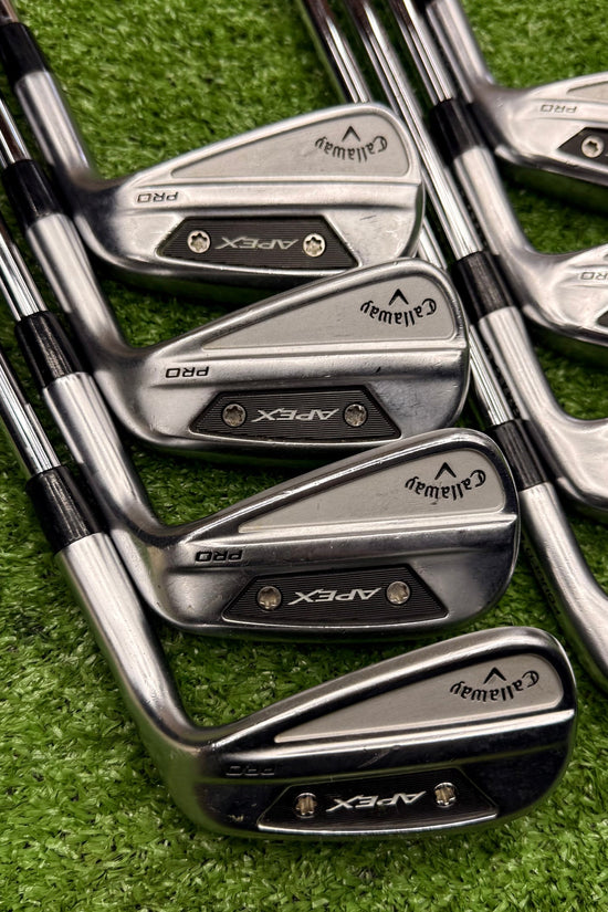 Callaway 2024 Apex Pro Iron Set 4-PW+AW Stiff Steel RH - FAIRWAY FINDS
