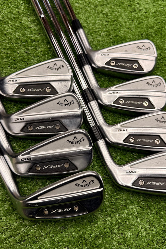 Callaway 2024 Apex Pro Iron Set 4-PW+AW Stiff Steel RH - FAIRWAY FINDS