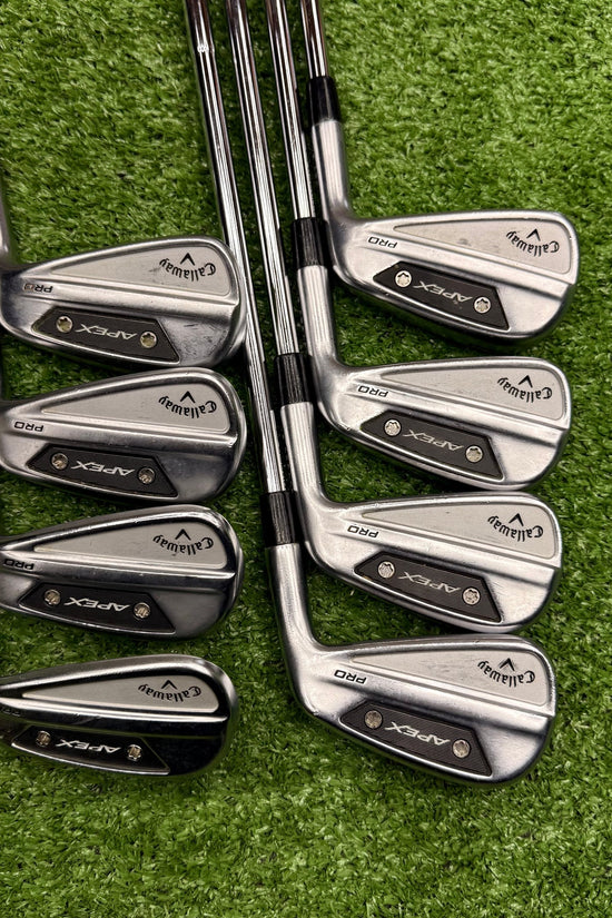 Callaway 2024 Apex Pro Iron Set 4-PW+AW Stiff Steel RH - FAIRWAY FINDS