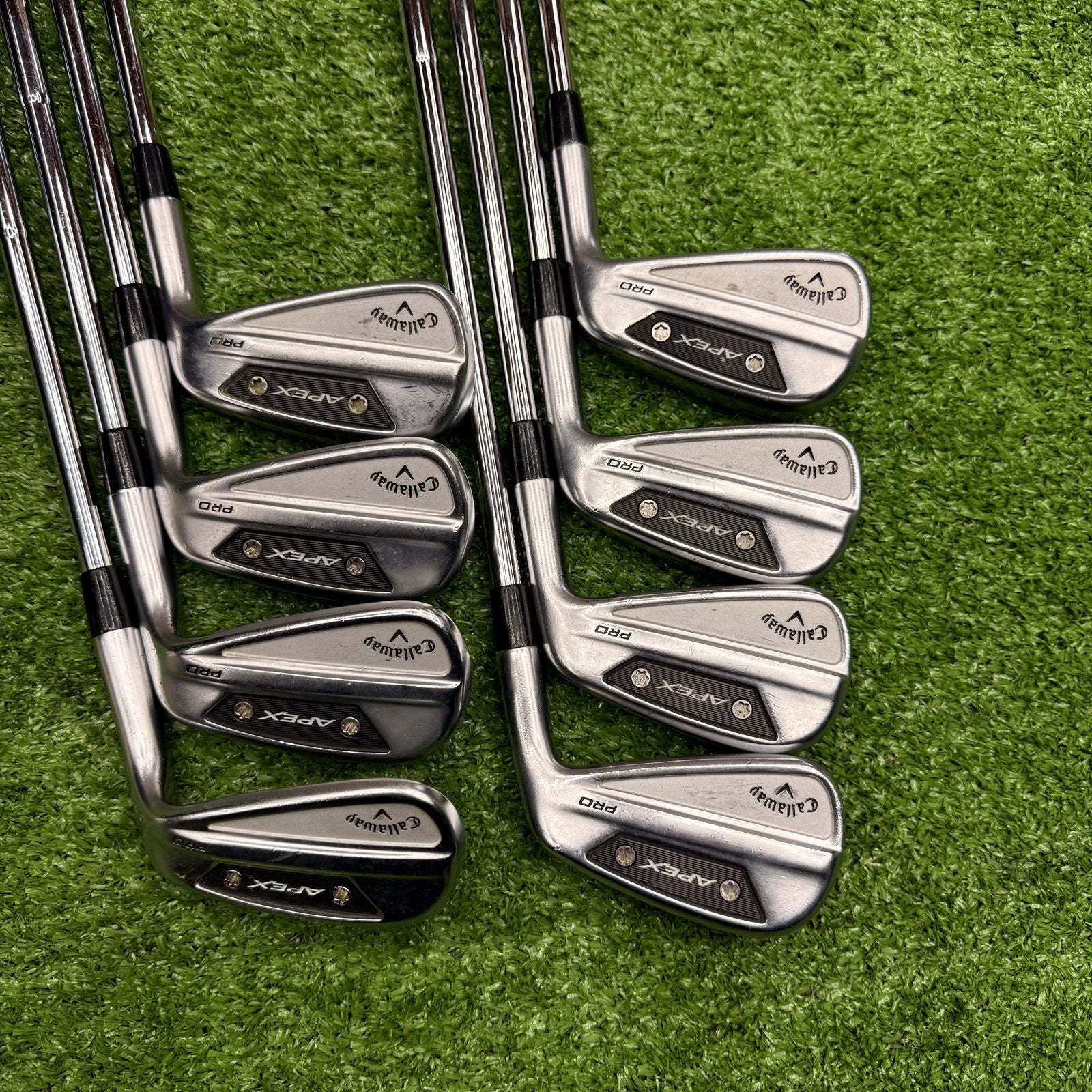 Callaway 2024 Apex Pro Iron Set 4-PW+AW Stiff Steel RH - FAIRWAY FINDS