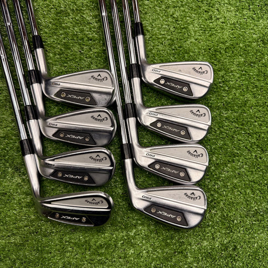 Callaway 2024 Apex Pro Iron Set 4-PW+AW Stiff Steel RH - FAIRWAY FINDS
