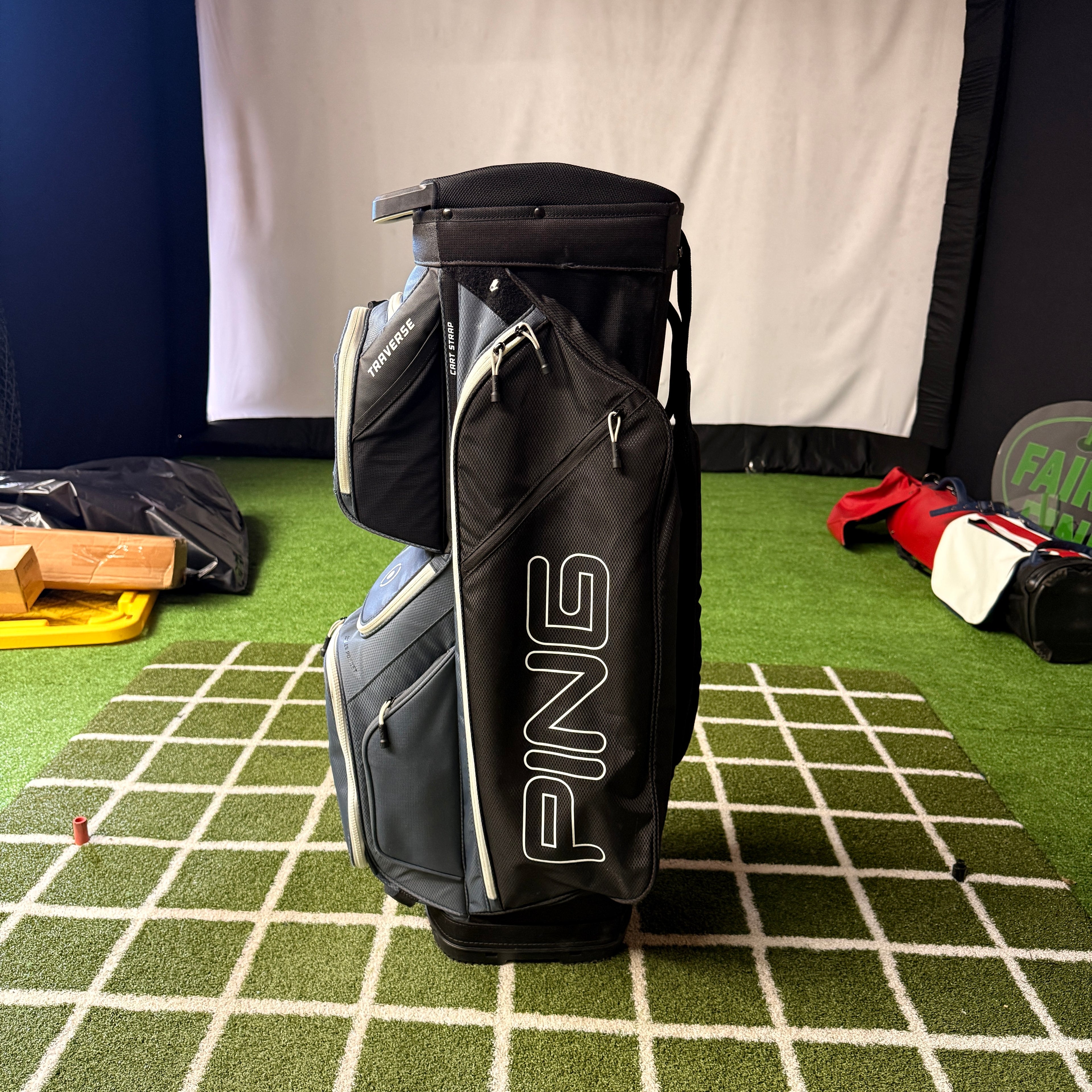 PING Traverse 14 Way Cart Bag Black/Gray