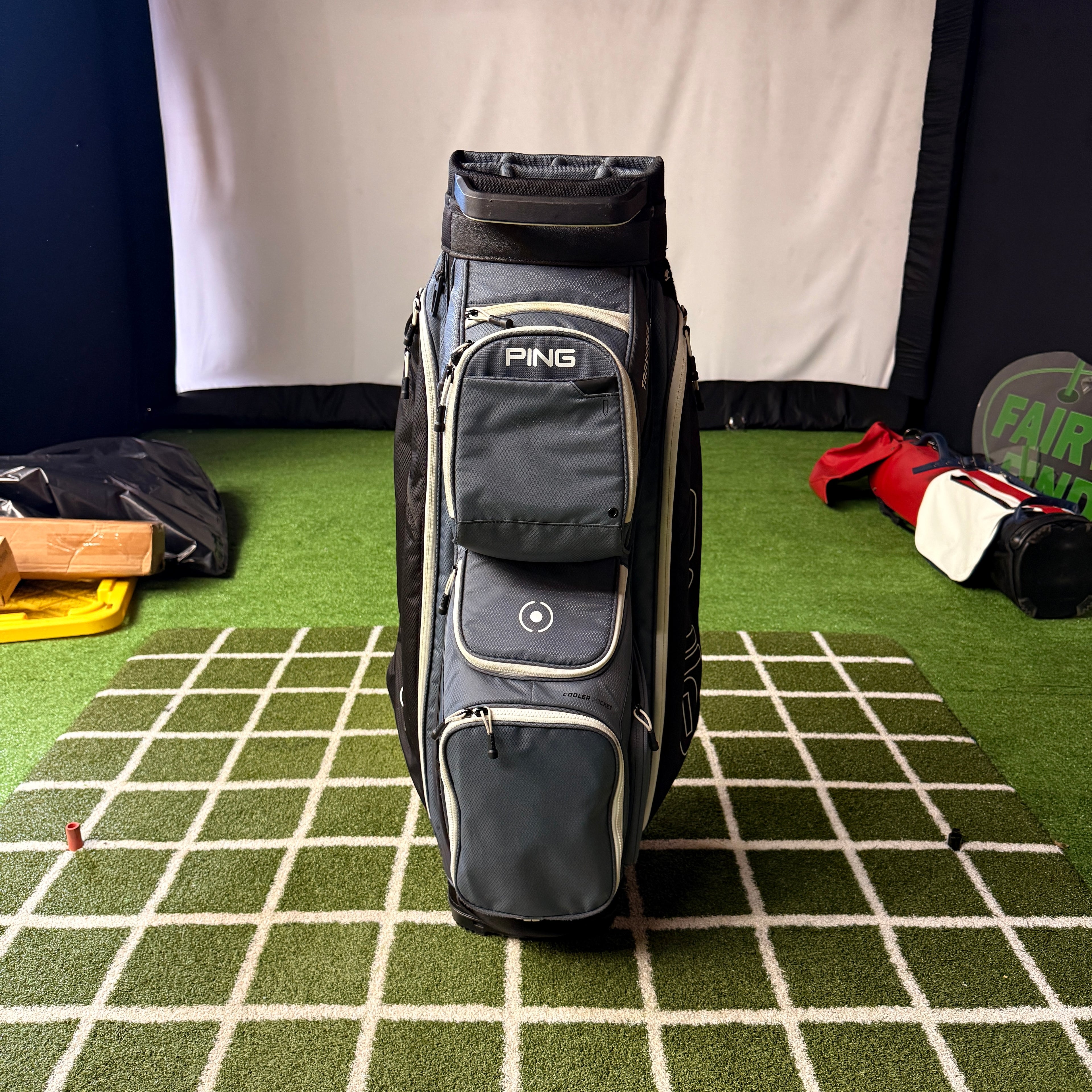 PING Traverse 14 Way Cart Bag Black/Gray