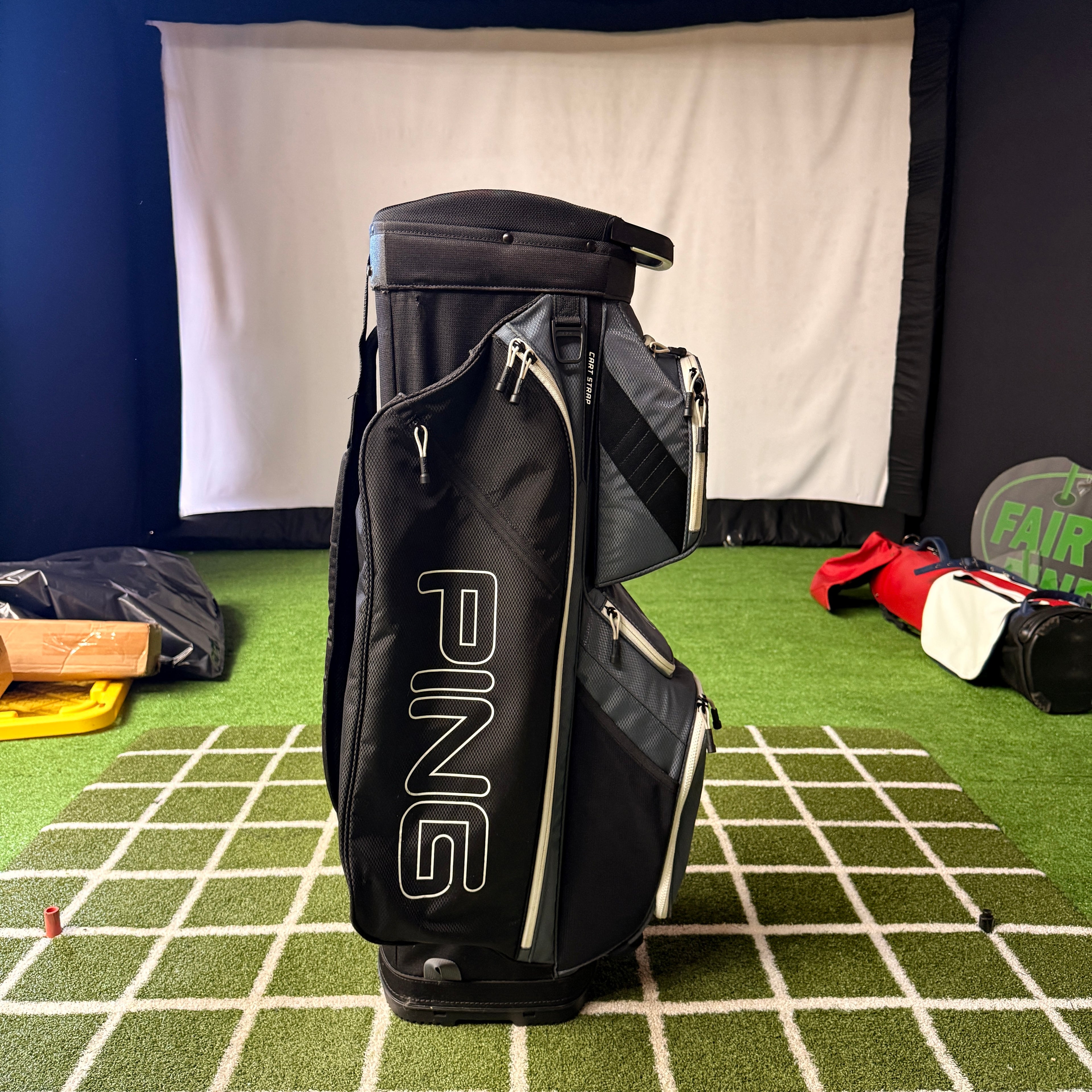 PING Traverse 14 Way Cart Bag Black/Gray