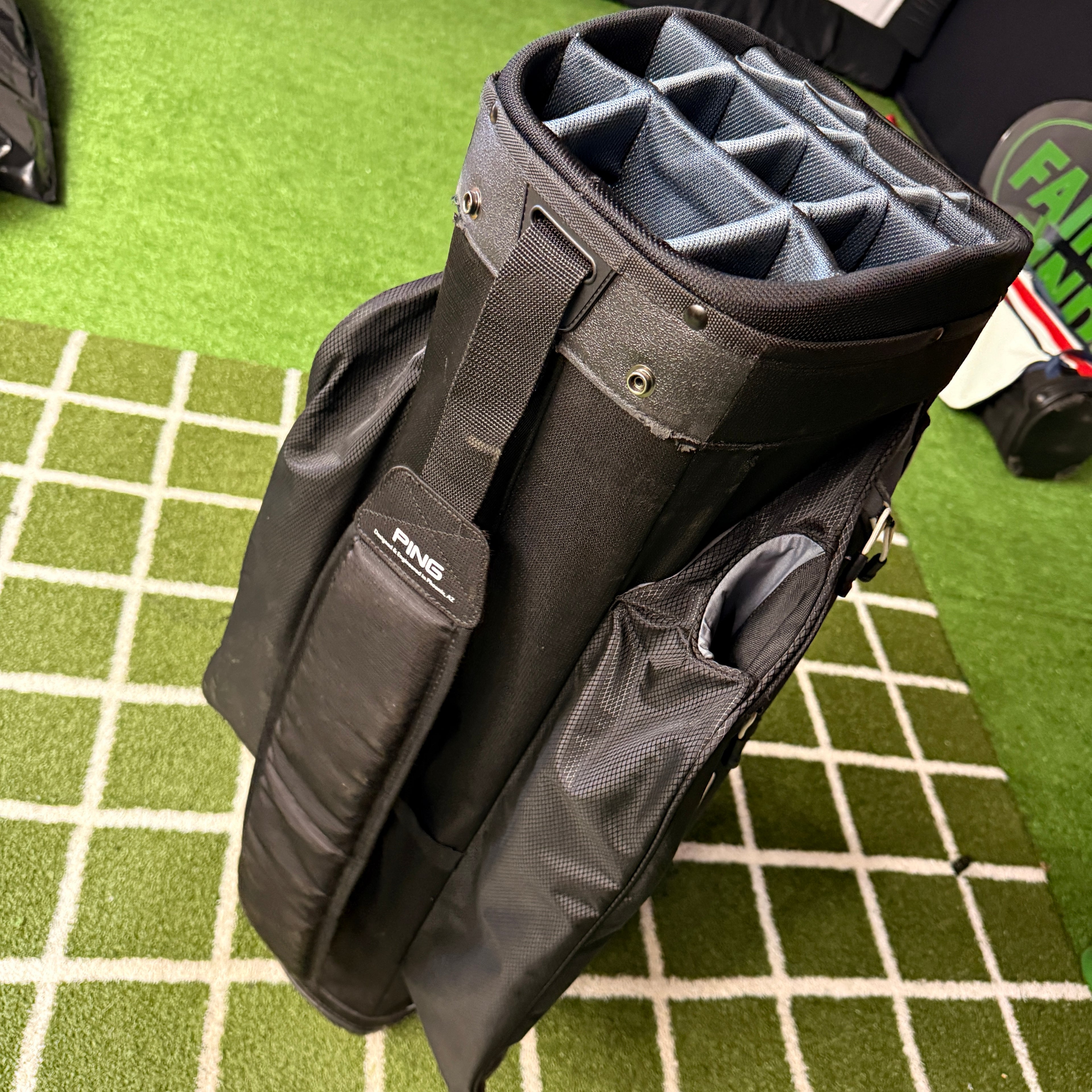 PING Traverse 14 Way Cart Bag Black/Gray