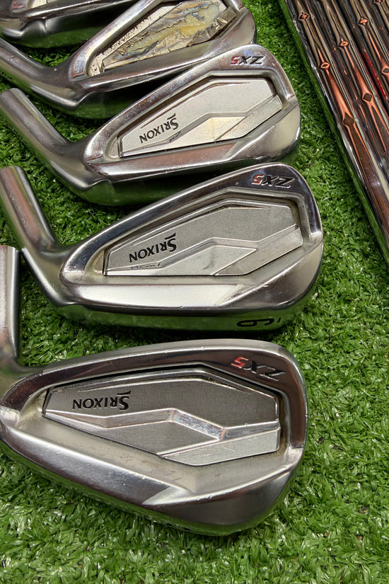 Srixon ZX5 Mark I heads 5-PW + Nippon NSPRO Stiff steel shafts