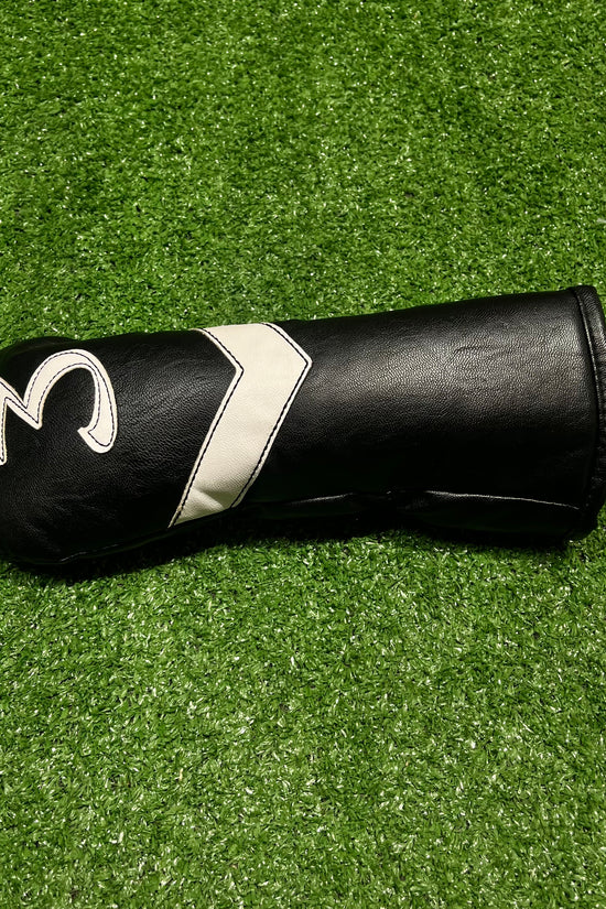 All Black Leather 3 Wood Headcover
