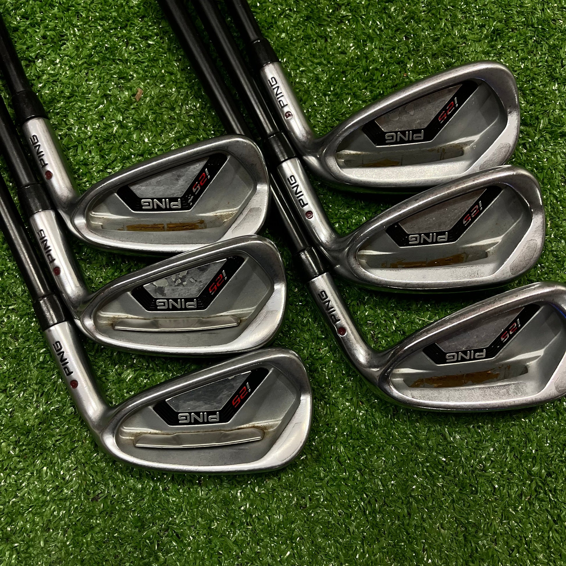 PING I25 Iron Set 5-PW Black Dot Regular Graphite RH