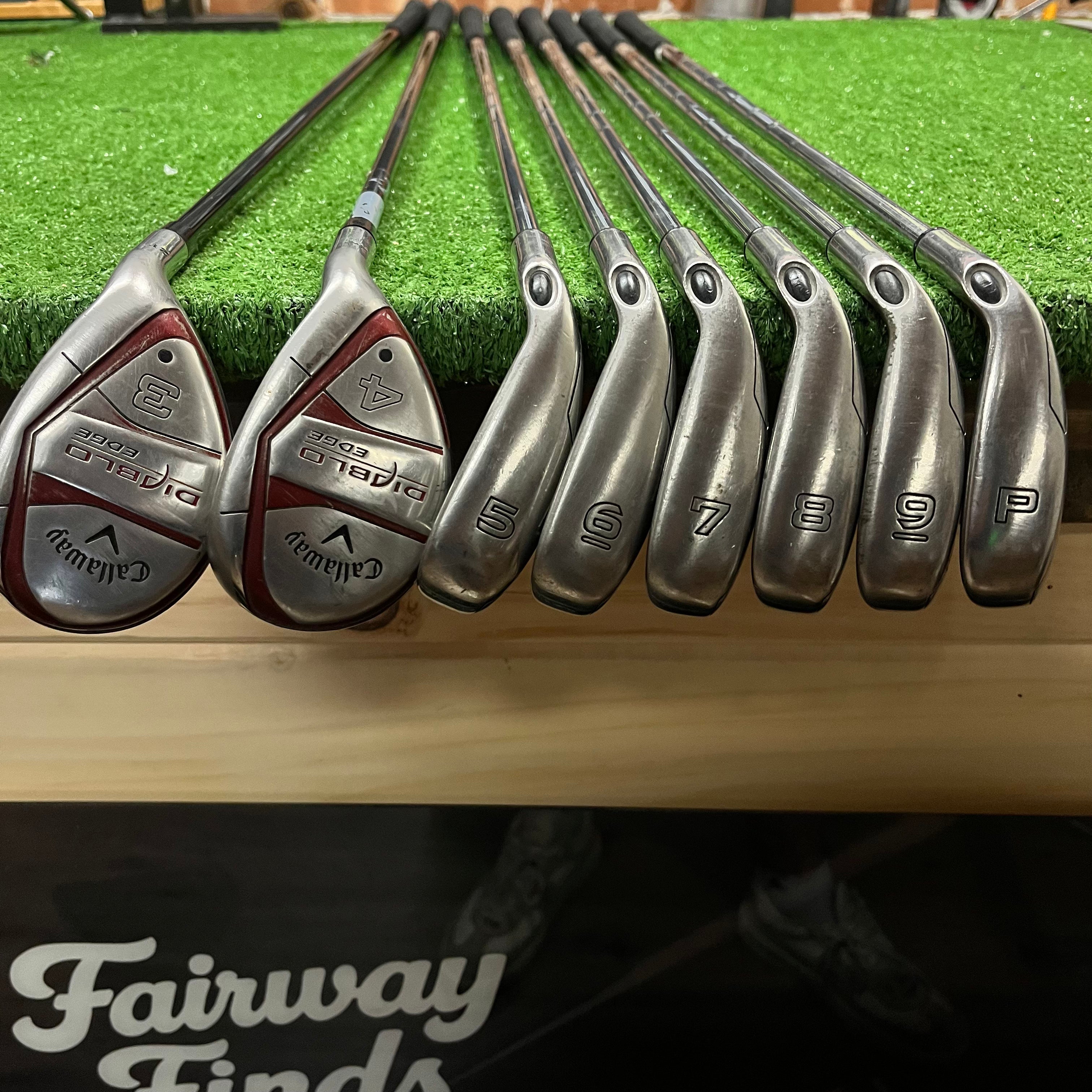 Callaway Diablo Edge Iron/Hybrid Set 3+4 Hybrid + 5-PW Steel Uniflex RH
