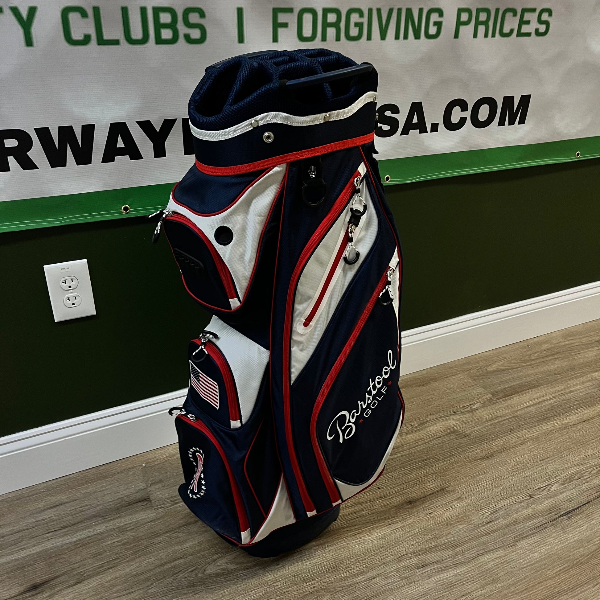 Barstool Golf "USA" 14 Way Cart Bag