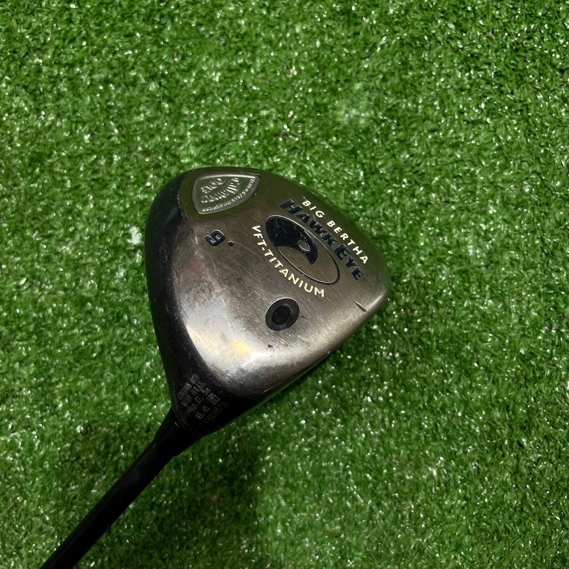 Callaway Big Bertha Hawkeye 9° Driver Graphite Stiff Flex RH