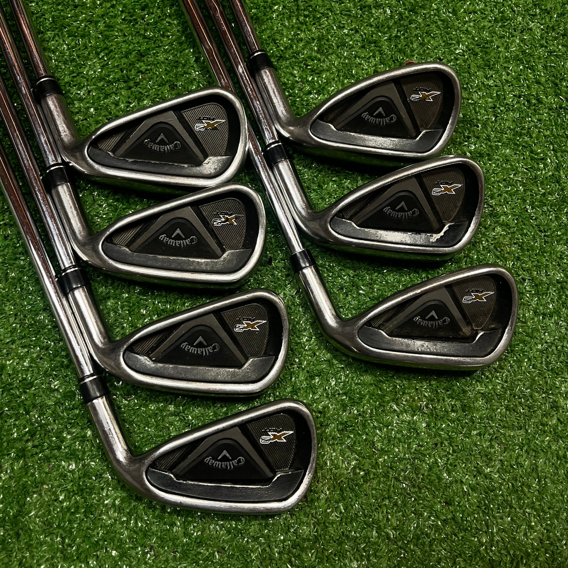 Callaway X2 hot iron set 4-PW Steel Stiff Flex RH