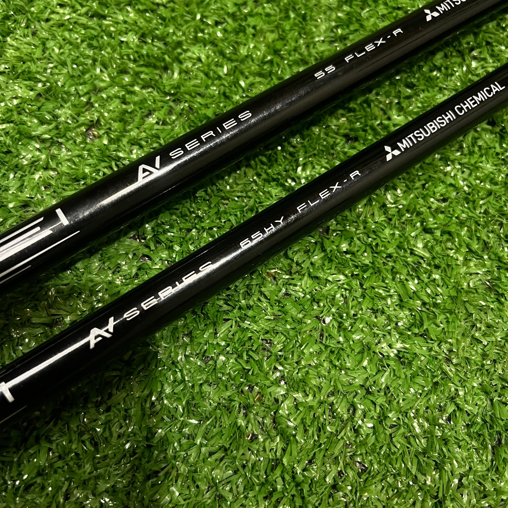 Tensei black 55g regular flex driver shaft and 65g regular flex hybrid shaft