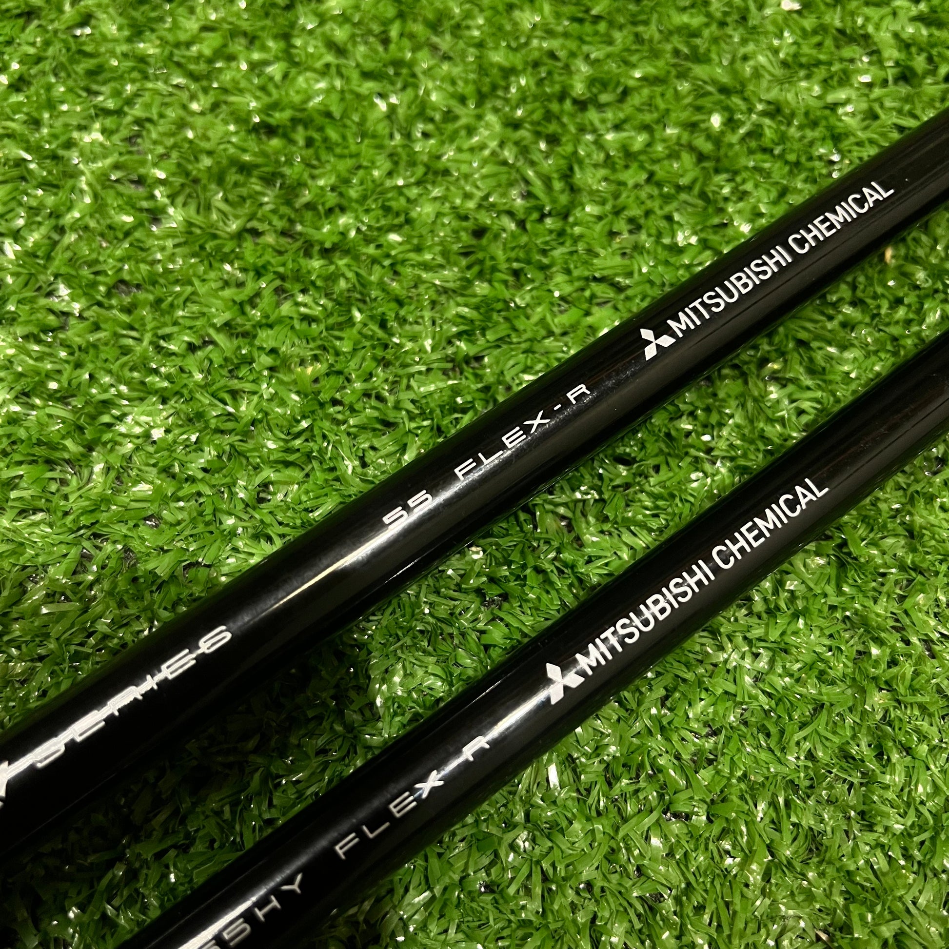 Tensei black 55g regular flex driver shaft and 65g regular flex hybrid shaft