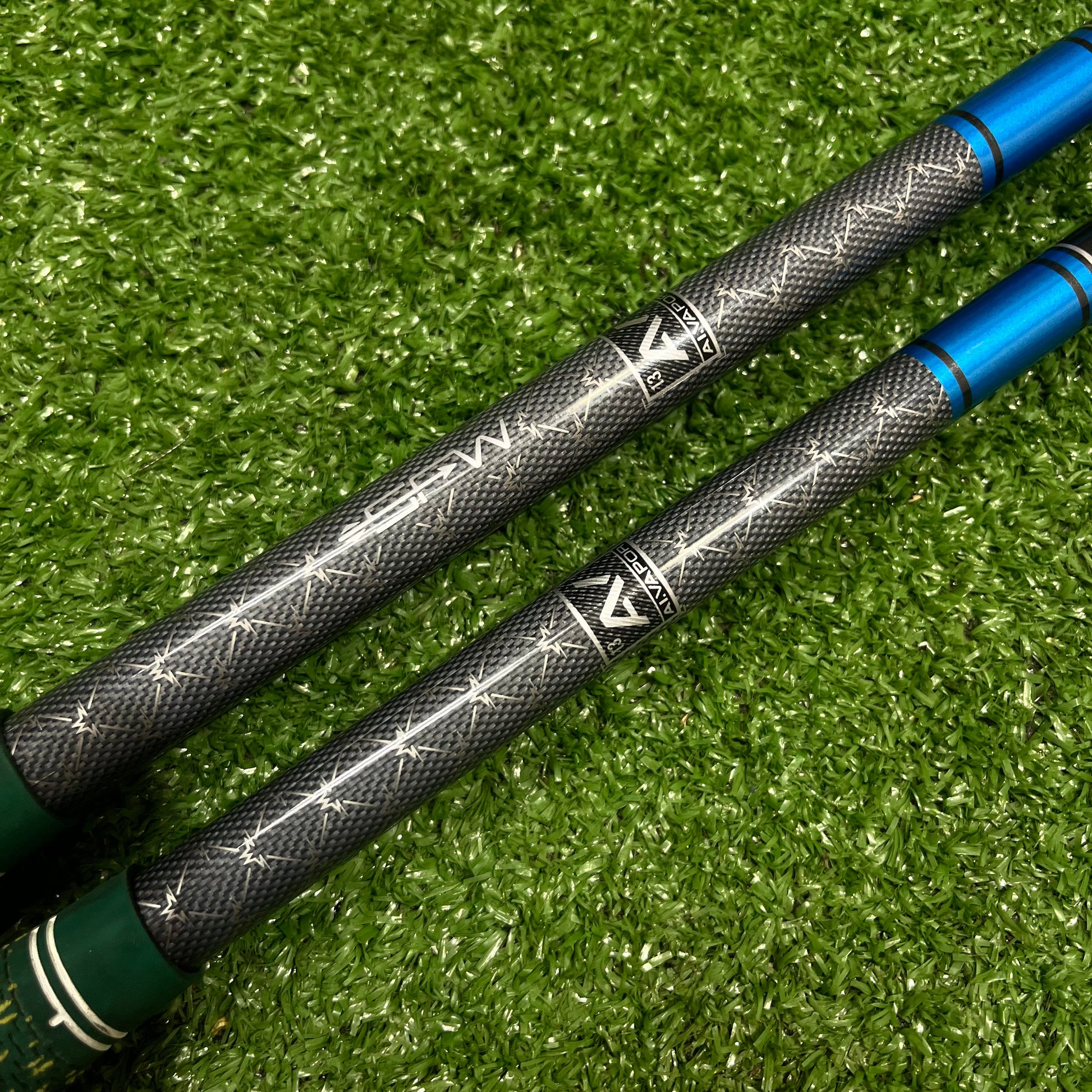 Tensei black 55g regular flex driver shaft and 65g regular flex hybrid shaft