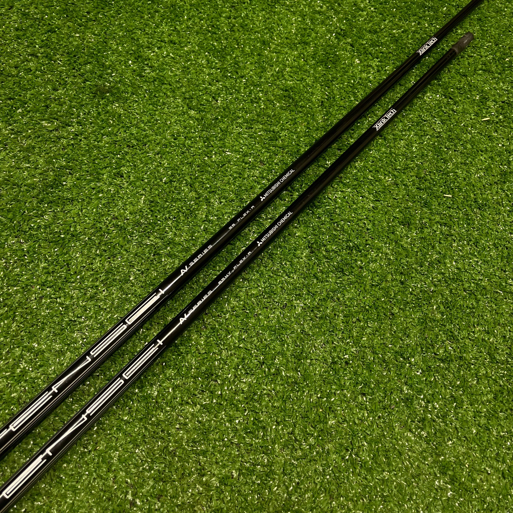 Tensei black 55g regular flex driver shaft and 65g regular flex hybrid shaft