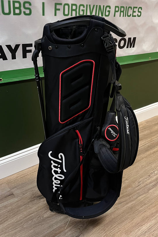 Titleist 14 Way Stand Bag Black And Red