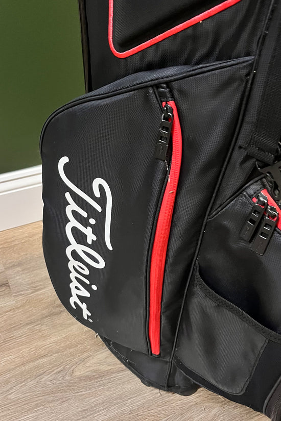 Titleist 14 Way Stand Bag Black And Red