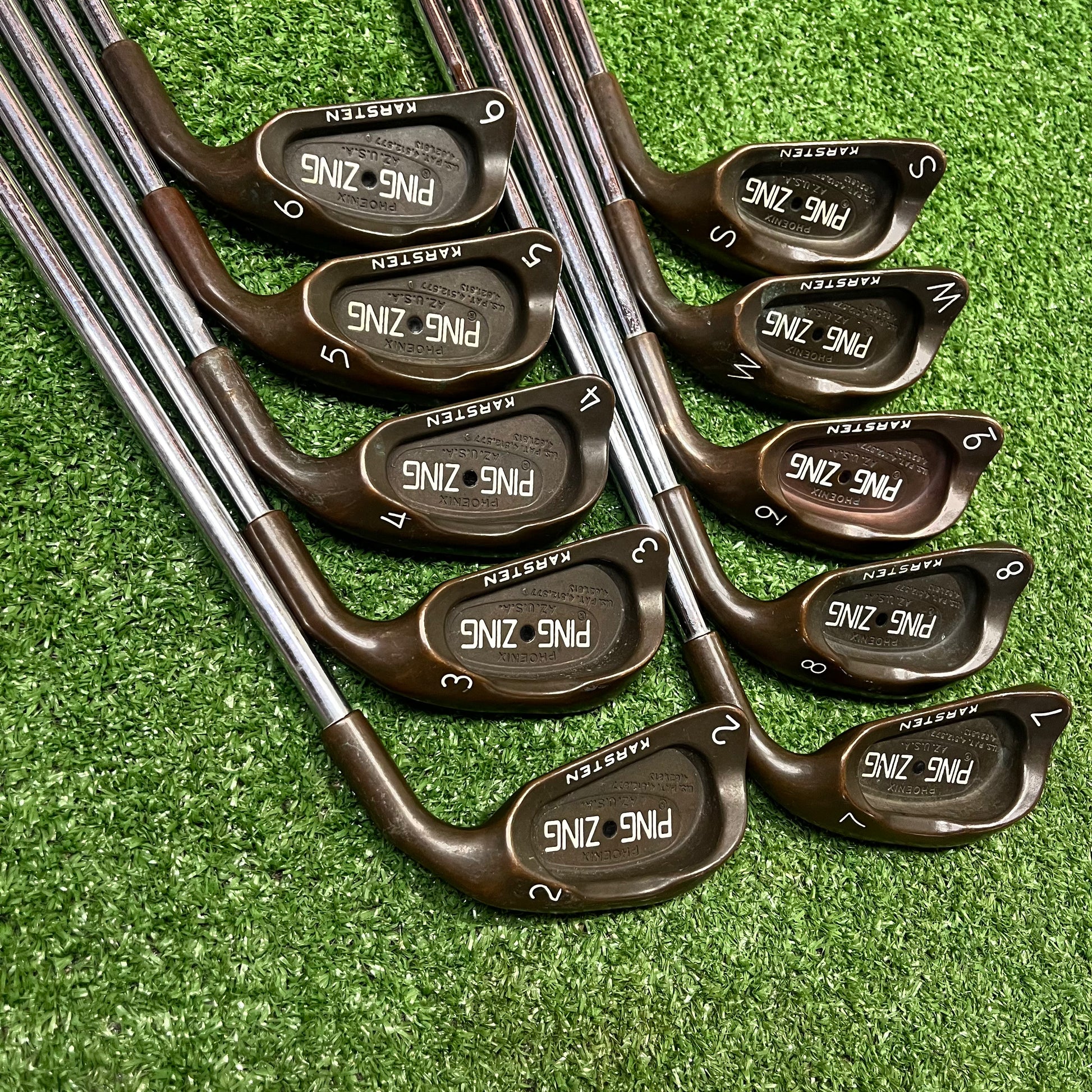 Ping Zing Karsten Beryllium Copper 2-PW+SW Iron Set Steel Regular Flex RH
