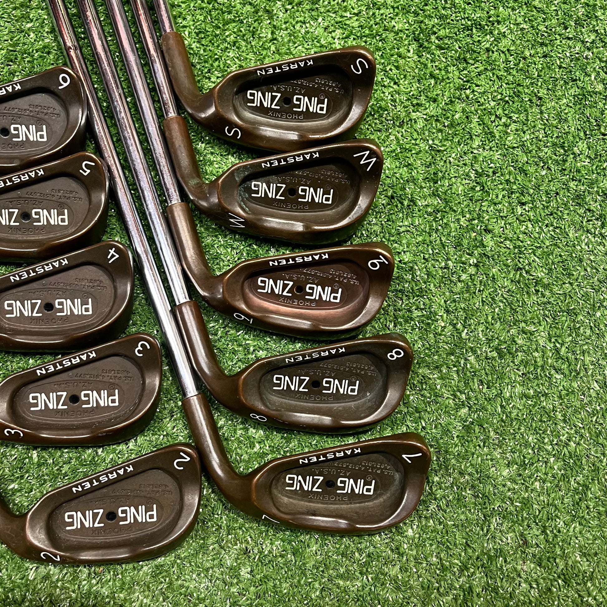 Ping Zing Karsten Beryllium Copper 2-PW+SW Iron Set Steel Regular Flex RH