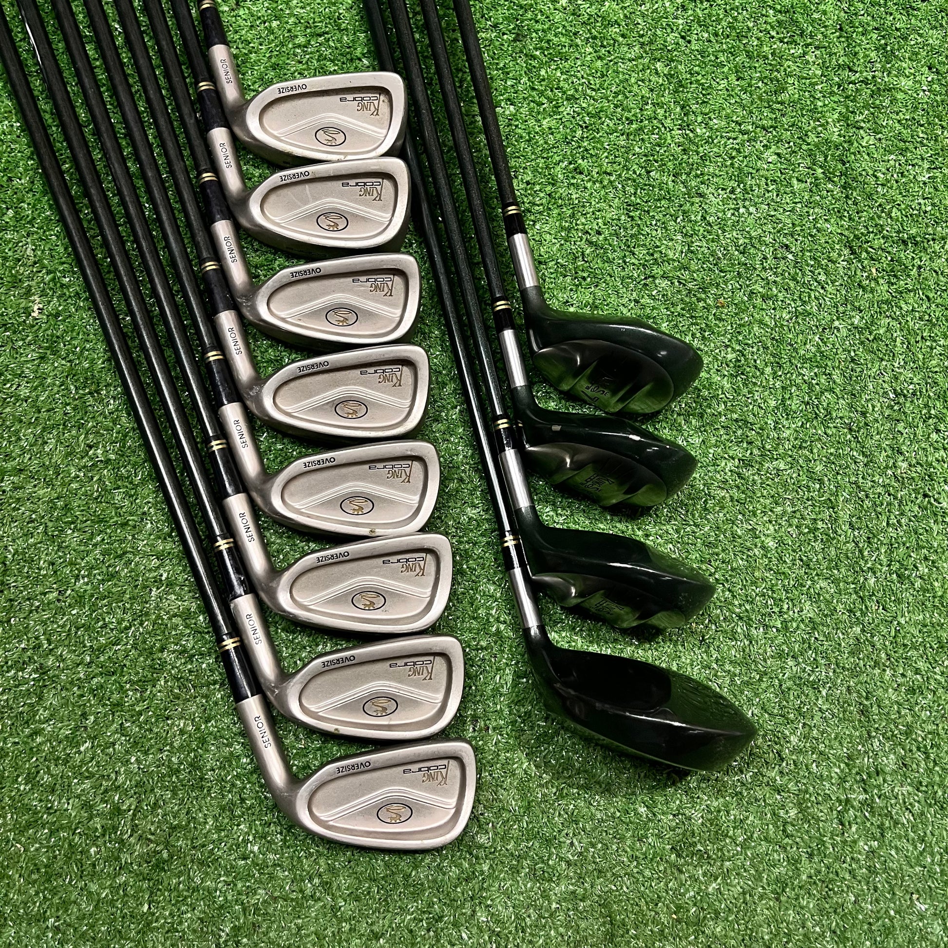 King Cobra Oversized FULL SET 3-PW++DR+7w+5w+3w+5w Graphite Regular Flex RH