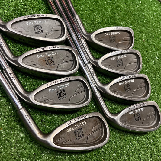 Square Two Power Cavity Iron Set 3-PW Steel Regular Flex RH