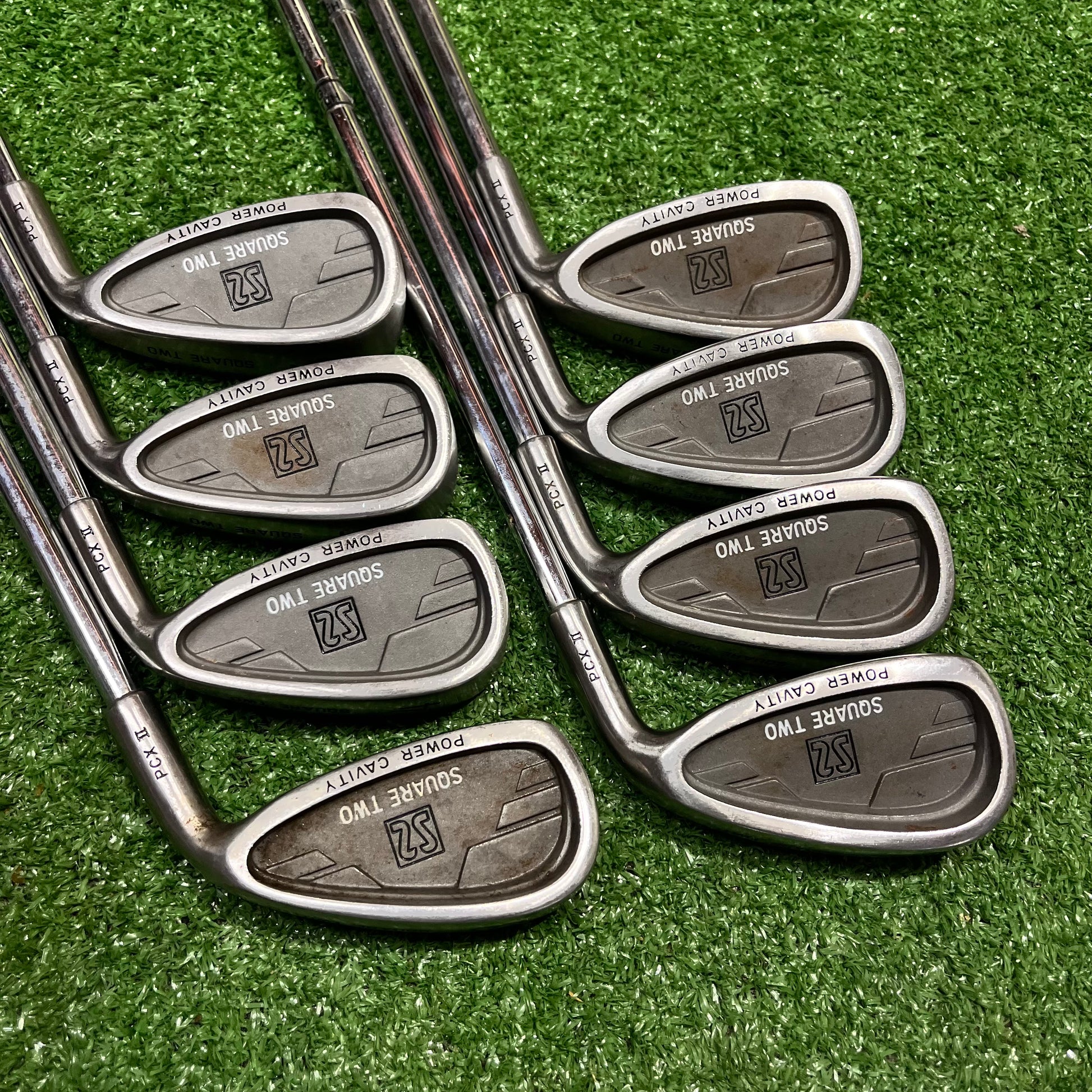 Square Two Power Cavity Iron Set 3-PW Steel Regular Flex RH