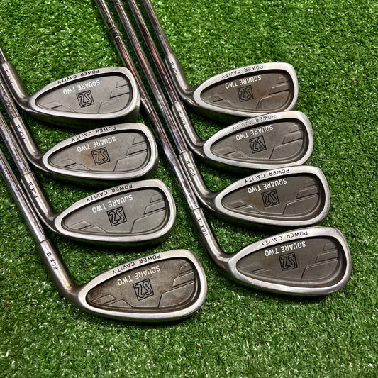 Square Two Power Cavity Iron Set 3-PW Steel Regular Flex RH
