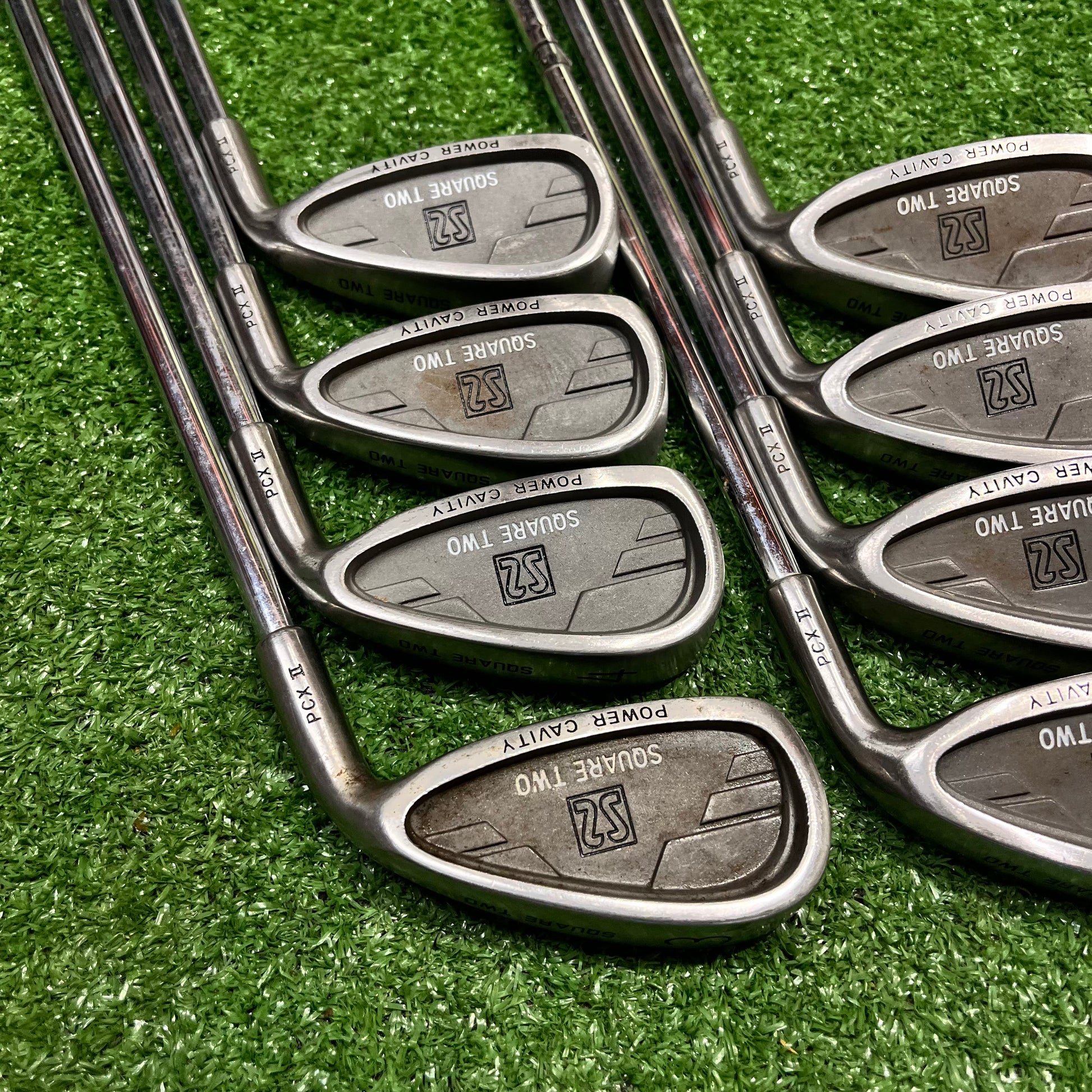 Square Two Power Cavity Iron Set 3-PW Steel Regular Flex RH