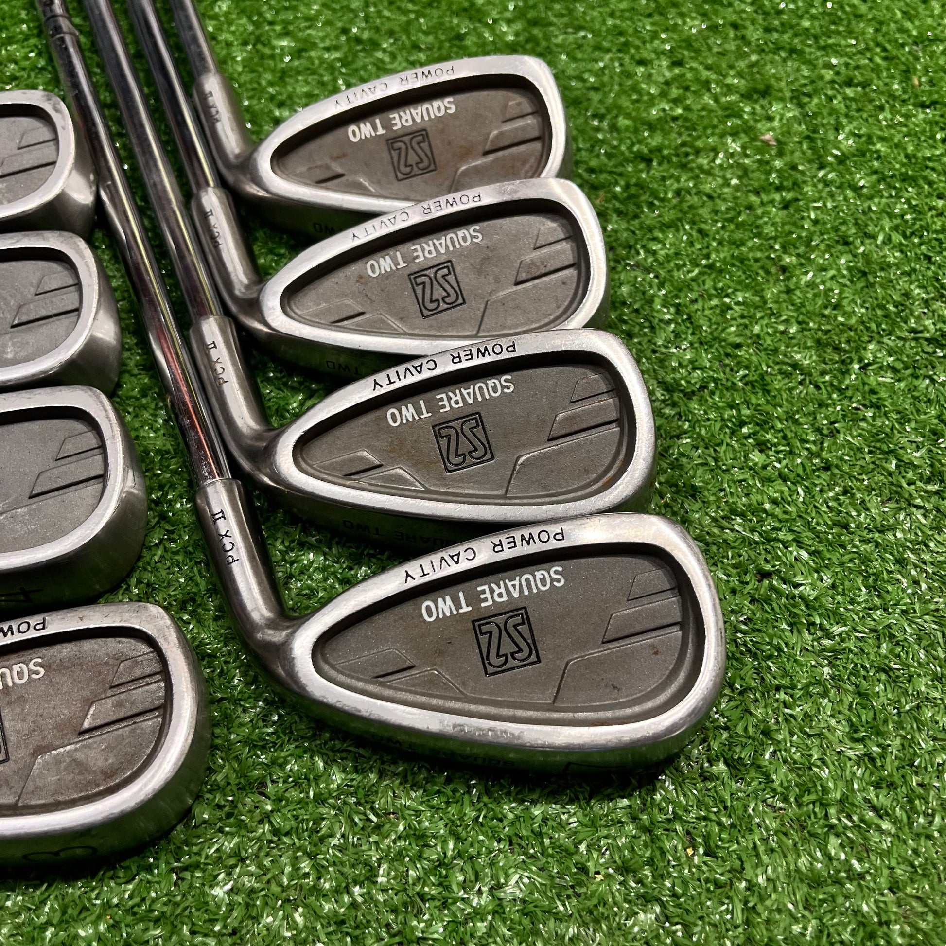 Square Two Power Cavity Iron Set 3-PW Steel Regular Flex RH