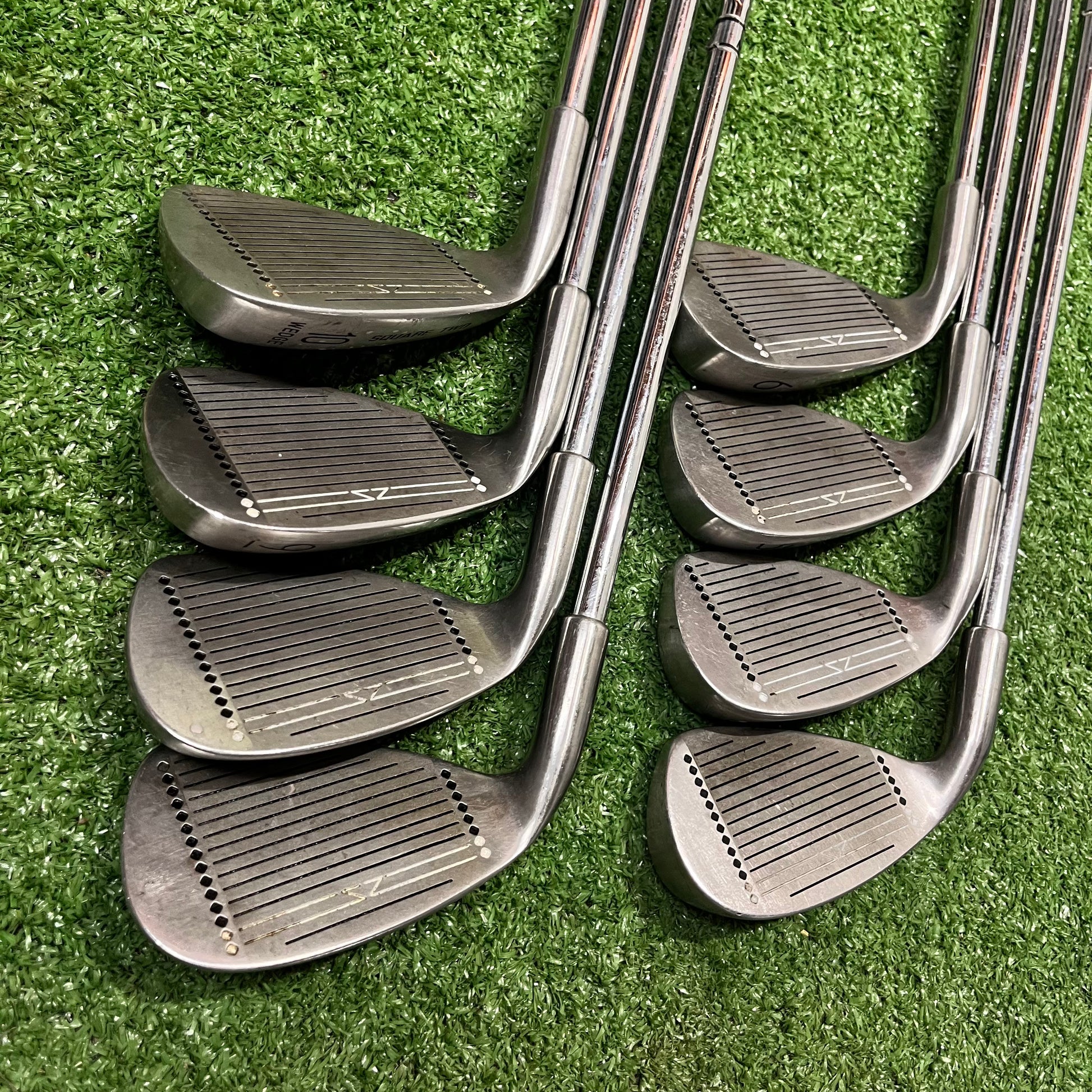 Square Two Power Cavity Iron Set 3-PW Steel Regular Flex RH