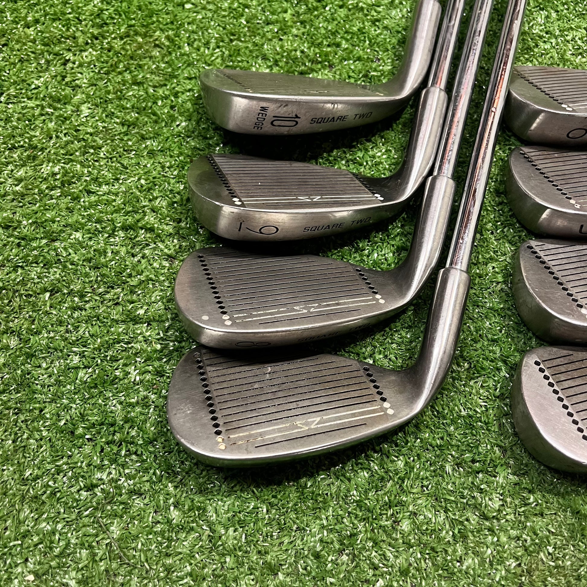 Square Two Power Cavity Iron Set 3-PW Steel Regular Flex RH