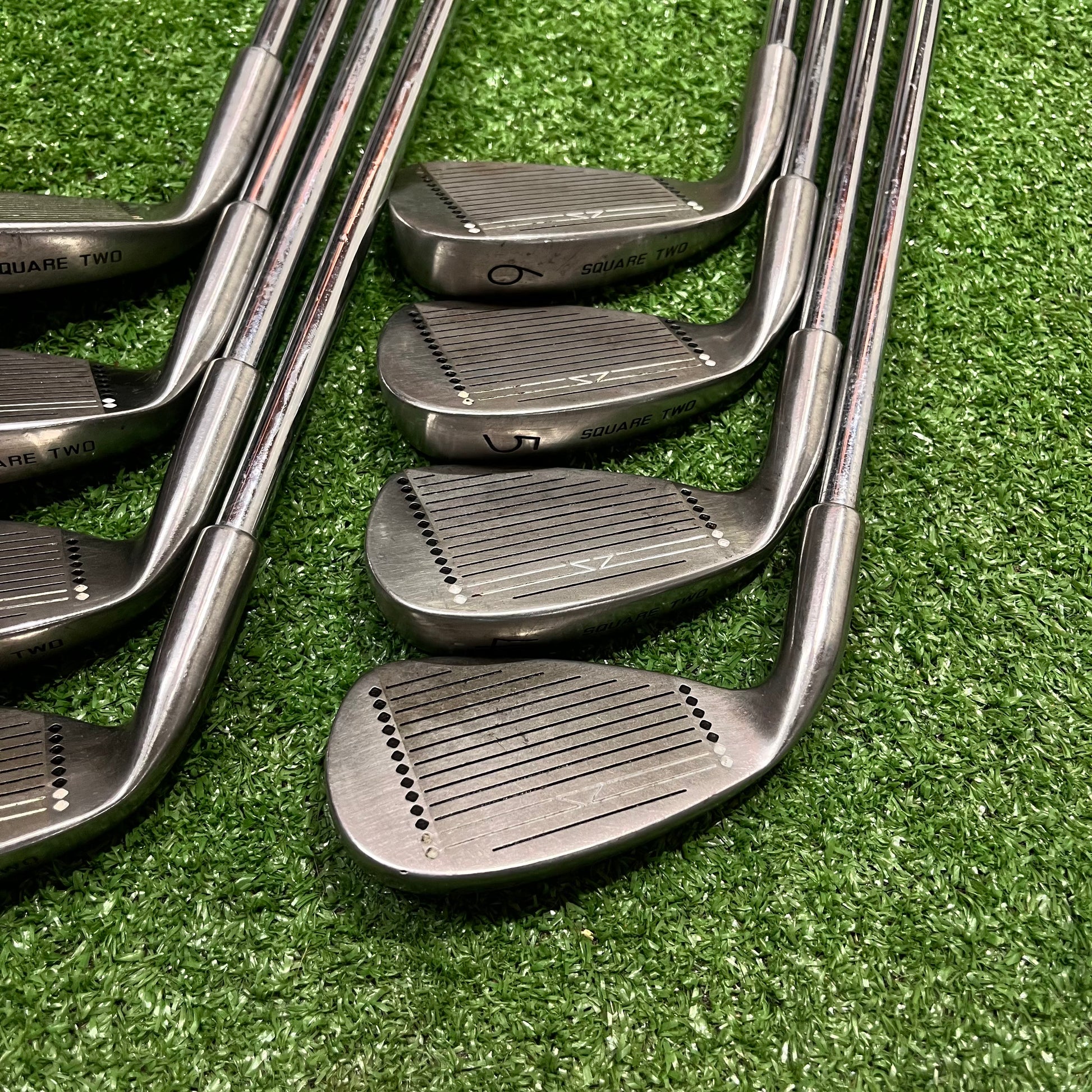 Square Two Power Cavity Iron Set 3-PW Steel Regular Flex RH