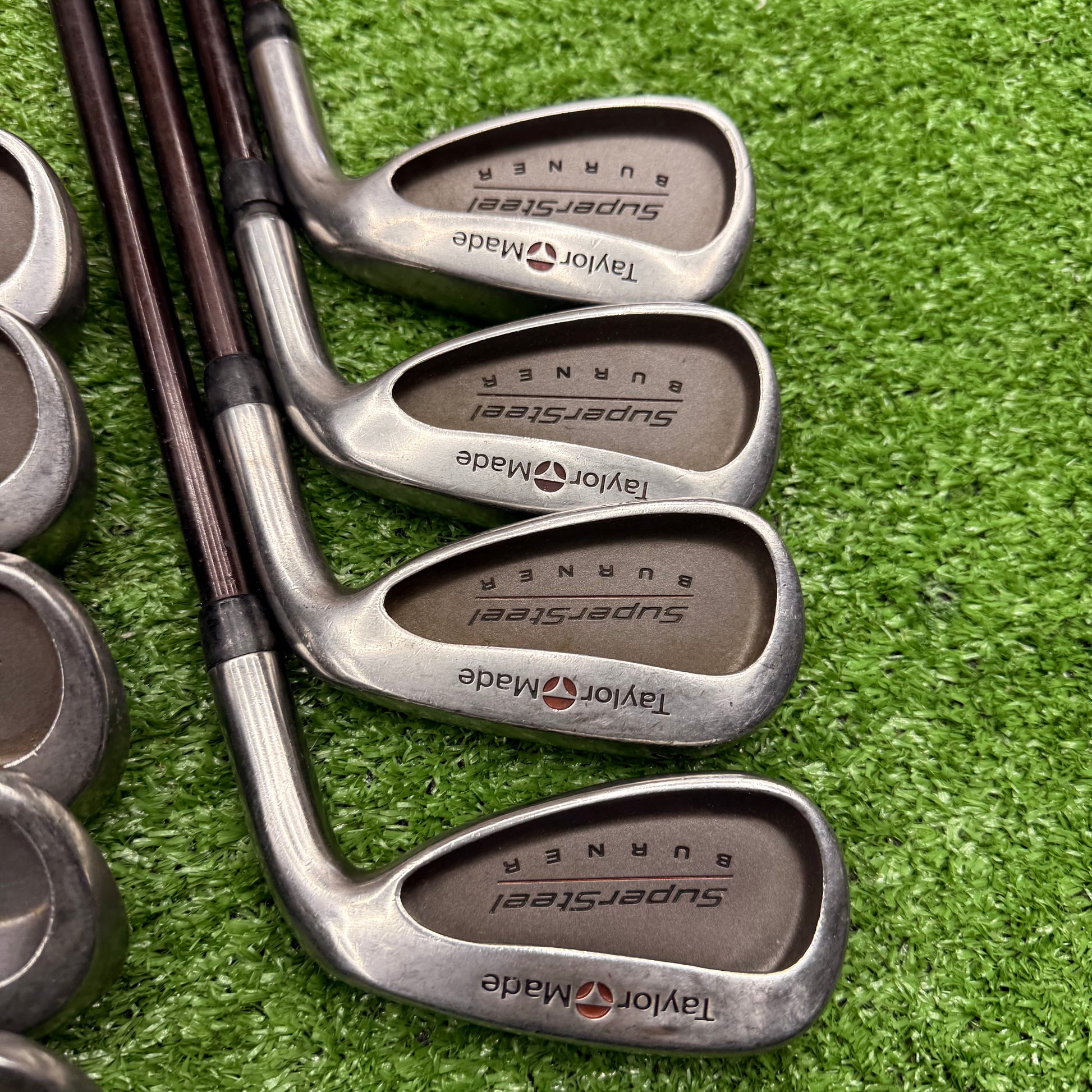 Taylormade Supersteel Burner Iron Set 3-PW+AW Graphite Regular RH *READ* - FAIRWAY FINDS