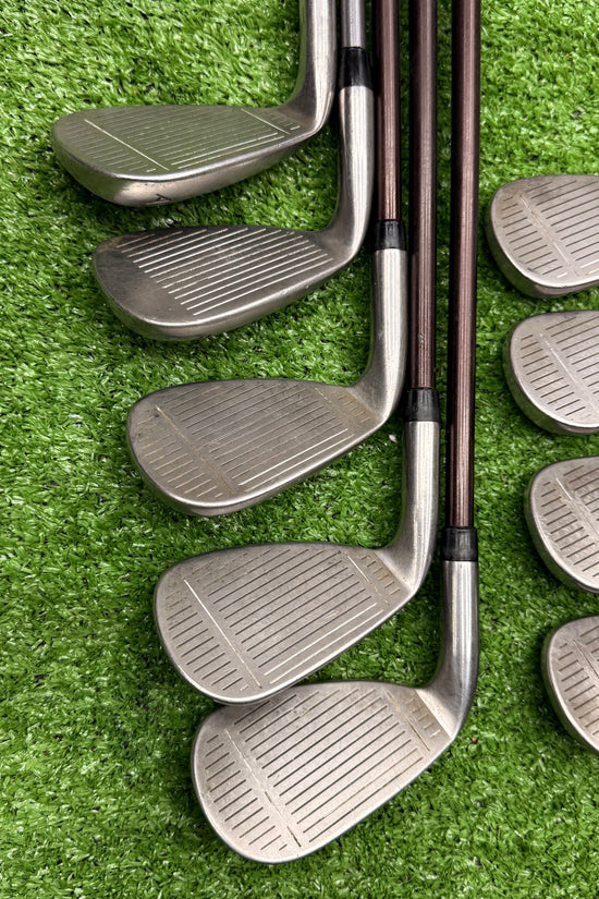 Taylormade Supersteel Burner Iron Set 3-PW+AW Graphite Regular RH *READ* - FAIRWAY FINDS