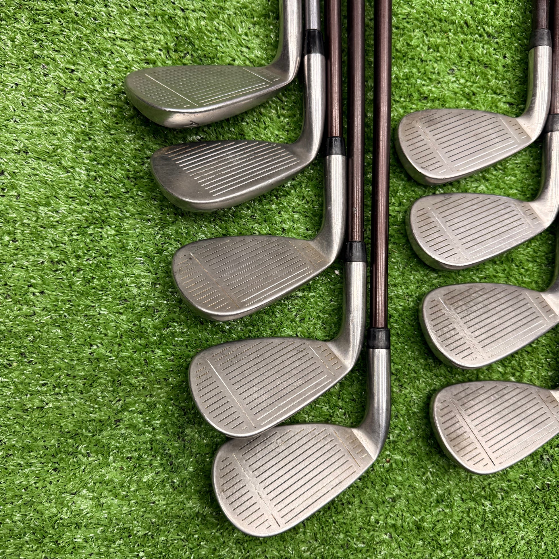 Taylormade Supersteel Burner Iron Set 3-PW+AW Graphite Regular RH *READ* - FAIRWAY FINDS