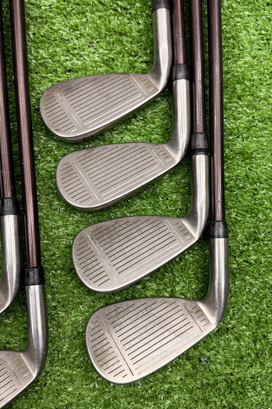 Taylormade Supersteel Burner Iron Set 3-PW+AW Graphite Regular RH *READ* - FAIRWAY FINDS