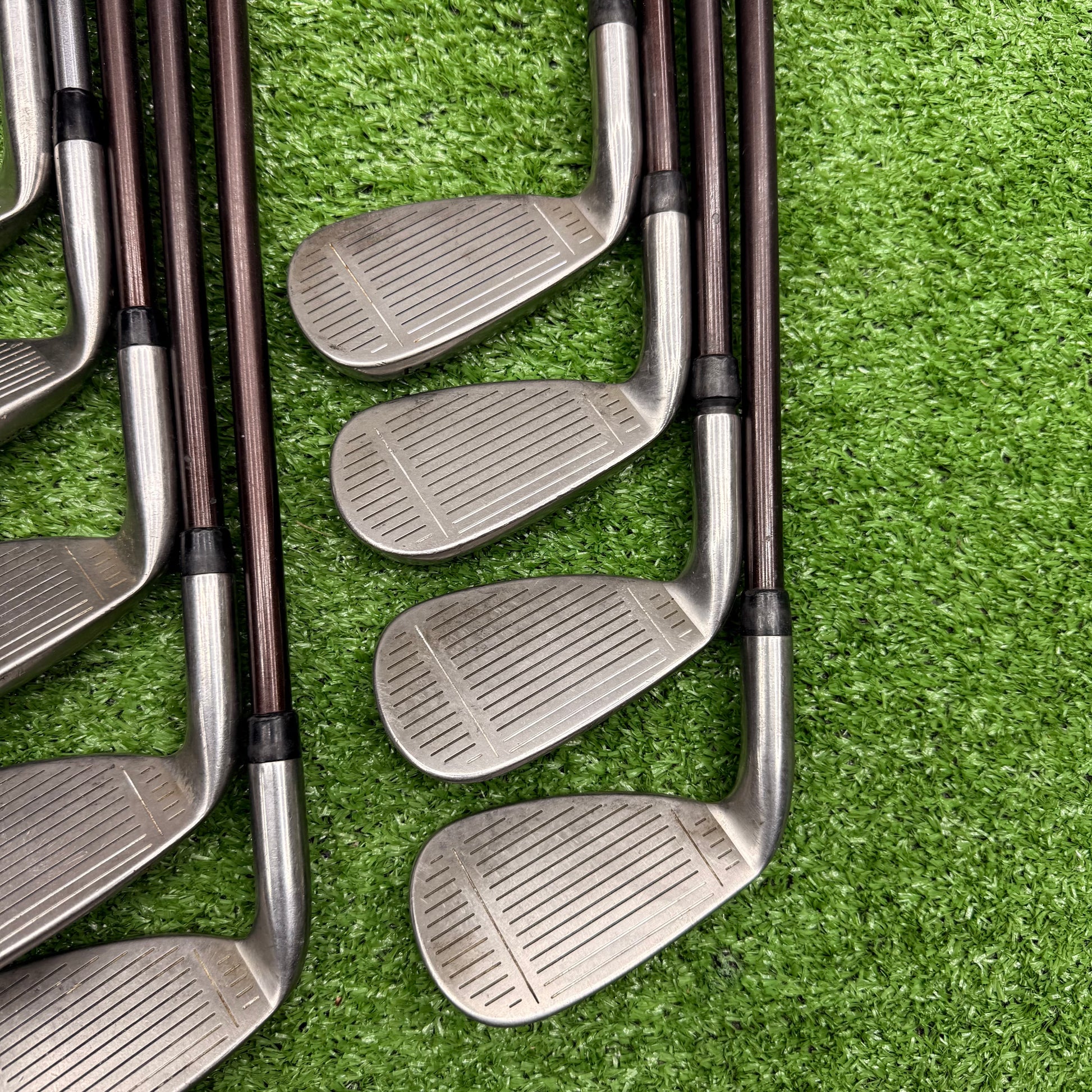 Taylormade Supersteel Burner Iron Set 3-PW+AW Graphite Regular RH *READ* - FAIRWAY FINDS