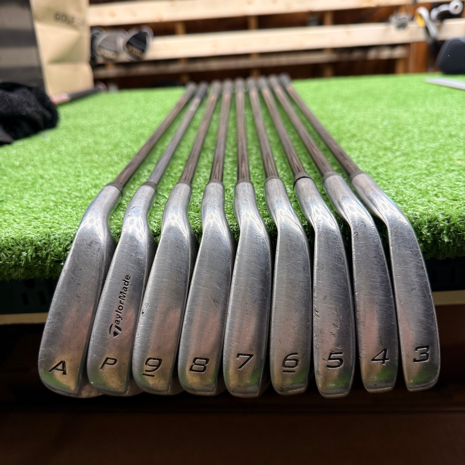 Taylormade Supersteel Burner Iron Set 3-PW+AW Graphite Regular RH *READ* - FAIRWAY FINDS