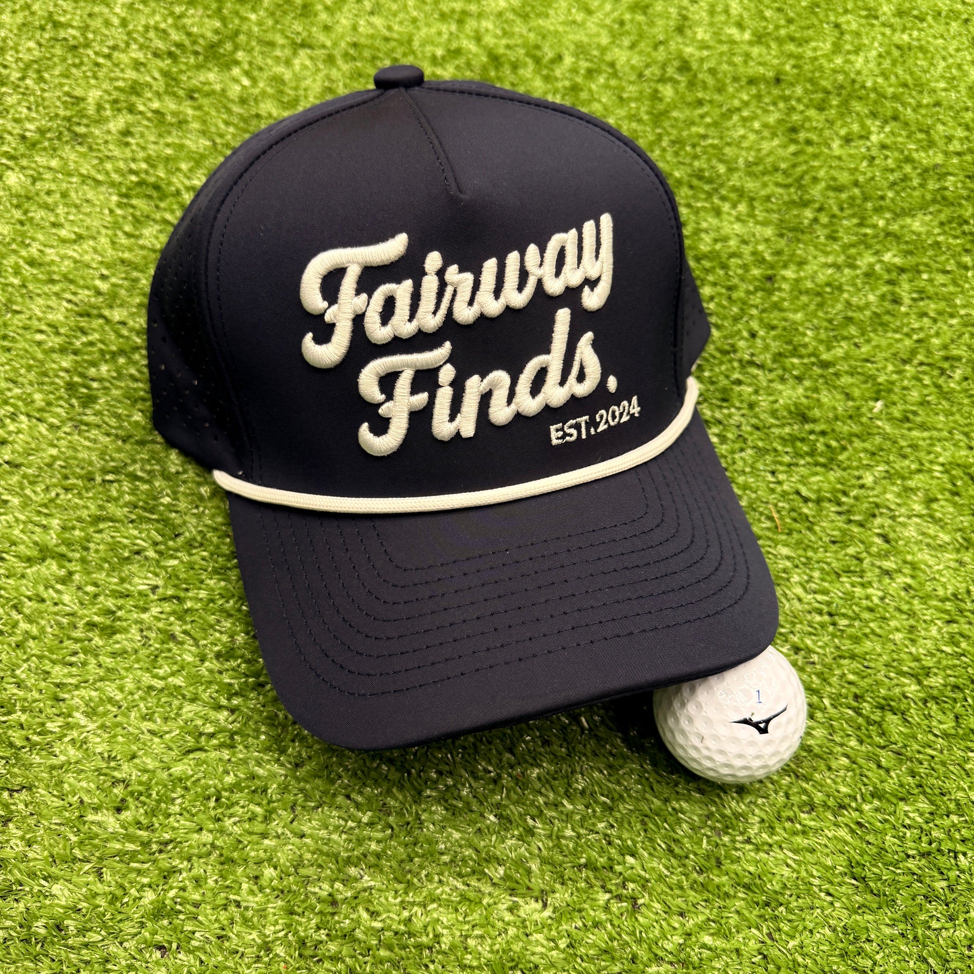Fairway Finds™ Rope Hat V1 "Navy" - FAIRWAY FINDS
