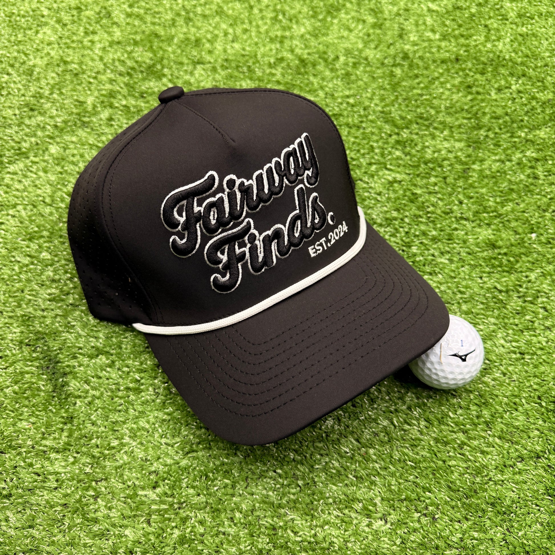Fairway Finds™ Rope Hat V1 "Black" - FAIRWAY FINDS