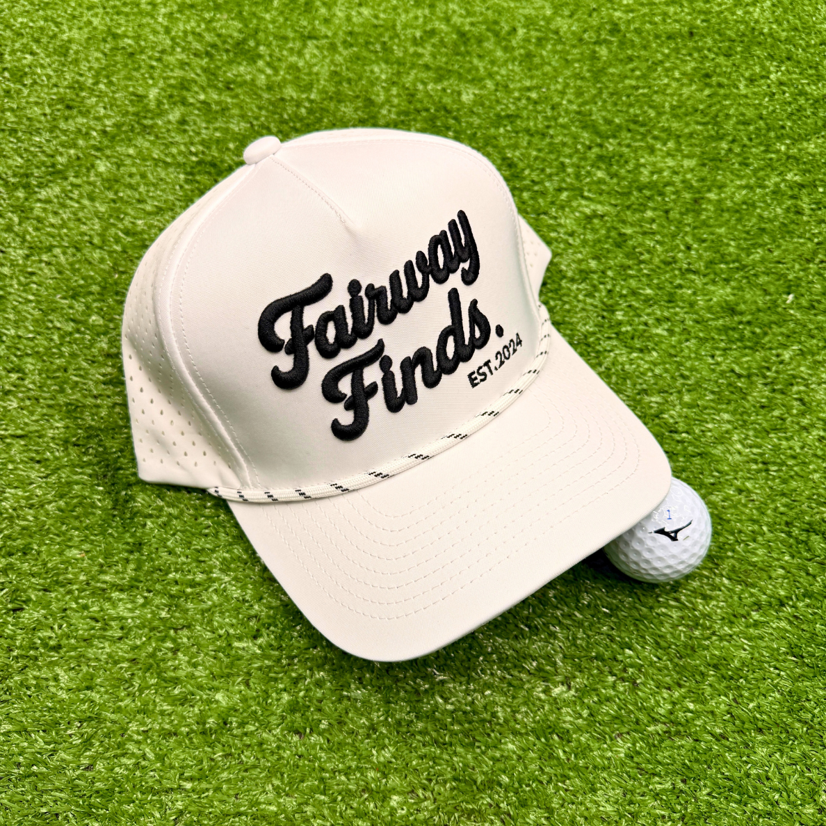 Fairway Finds™ Rope Hat V1 "White" - FAIRWAY FINDS