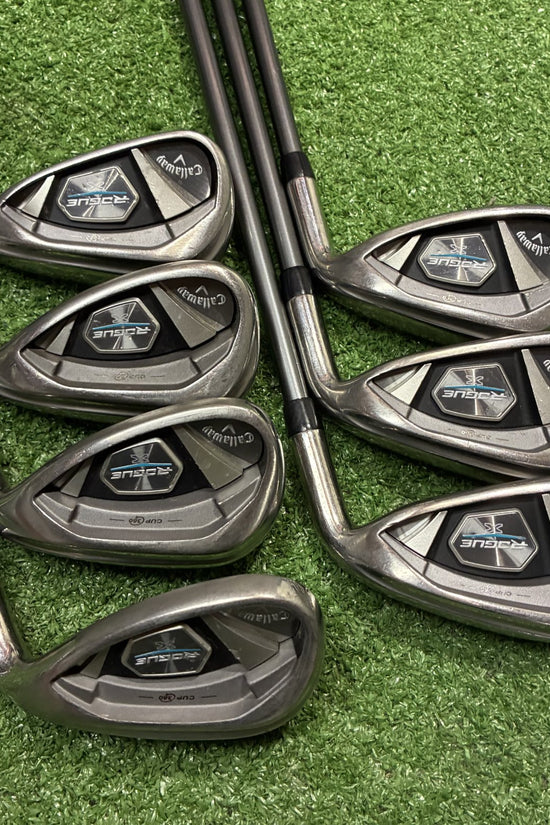 Callaway Rogue X 6-PW, AW, SW Iron Set Regular Graphite RH