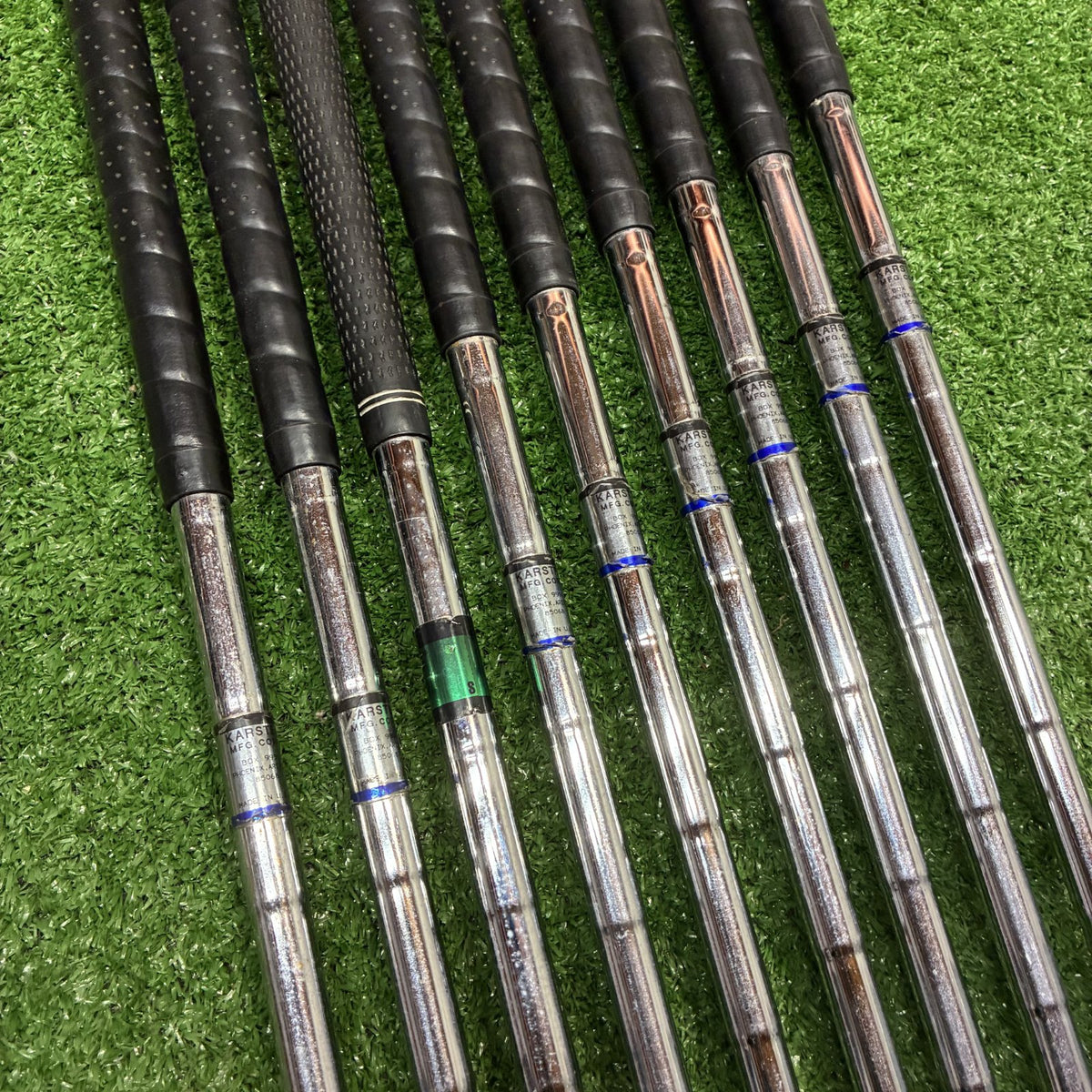 PING Eye Black Dot 2-PW Iron Set Stiff Steel RH *READ*