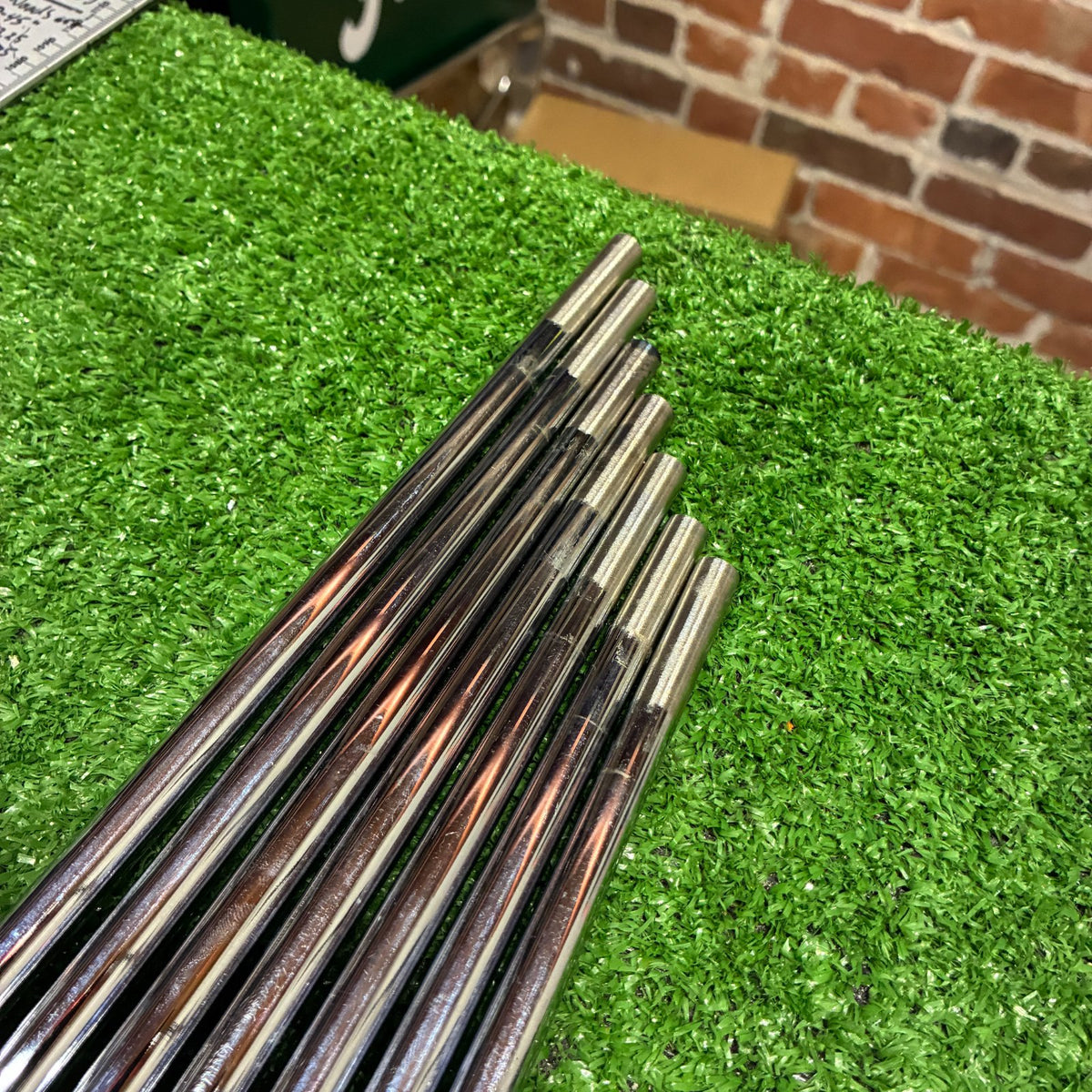 True Temper Dynamic Gold 120 Tour Issue X100 Steel Iron Shaft Set 4-PW Standard length (7 Shafts)