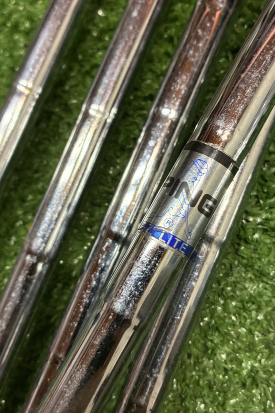 PING Eye Black Dot 2-PW Iron Set Stiff Steel RH *READ*