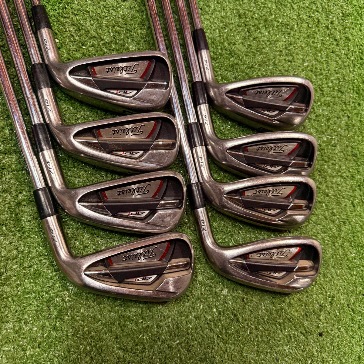 Titleist 714 AP1 4-PW, 48° W Iron Set Stiff Steel RH