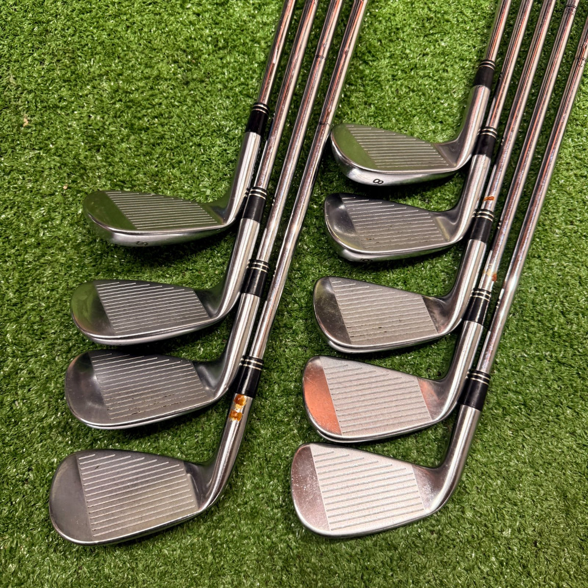 TaylorMade Tour Preferred 3-6, 8-9, P, A, S Iron Set Stiff Steel RH *READ*